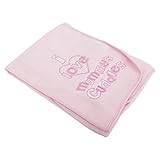 Baby Boys/Girls I Love Mummys Cuddles Embroidered Fleece Blanket (90cm x 75cm) (Baby Pink) by Univer