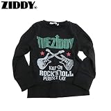 Ziddy(ジディー) ミニ裏毛「ギター」長袖トレーナー・ブラック【1603】【C】 140 ブラック(04)