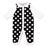 カバーオール・ロンパース　polka dot large(black)　B3100200