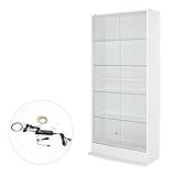 【JAJAN】フィギュアラック「サード(3rd)」ワイド LED付き引き戸タイプ 幅83cm奥行29cm高さ180cm ハイタイプ ホワイト【正規品】[鍵付きコレクションケース]