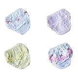 4個1 – 3歳の幼児下着ソフトコットンUnderpantsランダムPatten