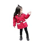 Burning Go　ベビー服 コート ジャッケット 赤ちゃん ブルゾン キッズ 裏起毛 もこもこ ダブルボタンつき アウター 秋冬