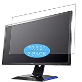2枚 VacFun ブルーライトカット フィルム ， IO-DATA KH2460V-ZX 23.6型 モニター ディスプレイ アイオーデータ 向けの ブルーライトカットフィルム 保護フィルム 液晶保護フィルム（非 ガラスフィルム 強化ガラス ガラス ）