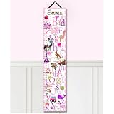 キャンバスGrowth Chart A To Z Animal Alphabet女の子寝室子供ベビー保育園壁アートgc0010