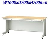プラス RJDeskIIシリーズ 平机 奥行700mmタイプ カラー：天板ホワイトメープル 本体ホワイト W1600×D700×H700mm RJ-167H WM