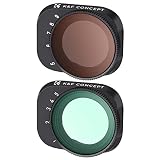 K&F CONCEPT DJI Mini 3 Pro/DJI Mini 3用フィルターセット 可変NDフィルター ND2-ND32+ND32-ND512 撥水加工 キズ防止 ドローンレンズフィルター