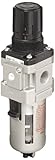 SMC AW30-03E Filter/Regulator, Polycarbonate Bowl with Bowl Guard, 5 Micron, Manual Drain, Relieving