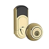 Kwikset 910 Z-Wave Signature Series Traditional Electronic Deadbolt in Lifetime Polished Brass Kwiks