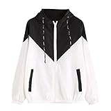 上着 Timsa カレッジ風 パッチワークオーバー レディース アウター 薄い軽量 防風 フード付き 防寒服 秋冬 シンプル トップス 女性 ポケット付き ドローストリング コート 女の子 通勤 通学