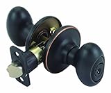 Design House 740456 Egg 2-Way Latch Entry Door Knob, Adjustable Backset, Oil Rubbed Bronze Finish by