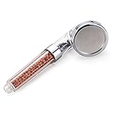 ユニバーサル　ハンドヘルドウォーターバスホームバスルームシャワーヘッド　圧力3層フィルター　透明色　Lサイズ