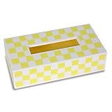 タツクラフト ティッシュボックスカバーケース モザイク Y 黄