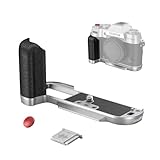 SmallRig X-T50用ハンドグリップ FUJIFILM対応 X-T50カメラ用 シリコン L型ハンドルアルカ用クイックリリースプレート内蔵 シャッターボタンとホットシューカバー付き シルバー 4713