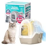 アイリスオーヤマ ラクリーン 炭脱臭ファン付き猫トイレ システムトイレ 本体 DFT-52 アイボリー／ベージュ