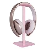 Geekria ヘッドホンスタンド アルミニウム合金 オーバーイヤー ヘッドホン、ゲームヘッドセット用の ホルダー, デスクディスプレイハンガー 頑丈なヘビーベース ボーズ Bose QC35II Gaming, QC35II, QC35, Studio3, Studio2, ソニー Sony WH-1000XM6, WH-1000XM5, WH-1000XM4 と互換性 （ピンク）