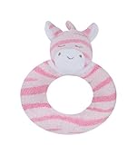 Angel Dear Ring Rattle, Pink Zebra by Angel Dear [並行輸入品]