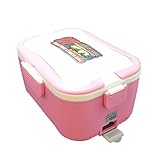 Jiyaru 12 V電気暖房ランチボックス車Food Warmer PortableコンテナMealヒーター One Size ピンク JH0084-3/QBUS
