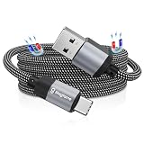 Magtame USB-Cケーブル 磁気自動収納 usb type c ケーブル 亜合金属製コネクタ 急速充電 usbケーブルタイプc 高耐久二重ナイロンusb a to c 対応 Samsung Galaxy/FE Ultras10E/S10/S9/Plus 5G/Note9/8,A11/LG/等対応(1M-シルバーブラック)