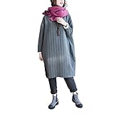 PlumRiver マタニティ ワンピース 大きいサイズ ワンピ キルティング ストレッチ 妊婦服 産前 産後 カジュアル ゆったり L グレー