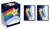 100 Legion RAINBOW STAR Deck Protectors & Deck Box Combo Set Legion Supplies Matte Sleeves 2-Packs -