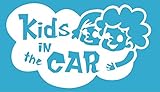 Kids in the car 　ベービーインザカー　子供が乗ってますステッカー (ﾎﾜｲﾄWHITE)