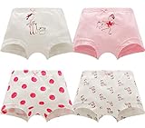 Snone女の子 パンツ ボクサーパンツ 4枚 セット 女児 ショーツ ボクサー インナー キッズ 下着 ガールズ 子供 保育園 幼稚園 小学生