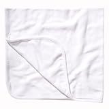 (ベラ・キャンバス) Bella + Canvas 赤ちゃん・ベビー用 リバーシブル リブブランケット ベビー毛布 (ワンサイズ) (ホワイト/ホワイト)