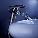 LightInTheBox Contemporary Vessel Waterfall Withセラミックバルブシングルハンドル1つ穴forニッケルブラシ仕上げ、バスルームシンク蛇口