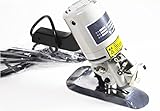 CGOLDENWALL　40mmΦ125mm銅ウオームギヤ電動布カッター　業務用研磨機能付き布ハサミ　厚手の布やレザー、皮、革なども簡単に切る布カット電気自動裁断機　 (220v)