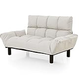 ソファ ソファー コンパクト 背もたれ リクライニング 4段階 ボリューム座面 ファブリック 2人掛け グレー