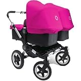 Bugaboo Donkey バガブー ドンキー Twin Stroller ツイン ベビーカー in Black/Pink ブラック/ピンク [並行輸入品]