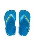 [ハワイアナス] havaianas BABY BRASIL LOGO ベビー・ブラジルロゴ ビーチサンダル ブラジル製 国内正規品 (22（14.0）, ターコイズ 0212)