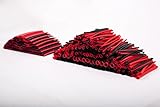SummitLink 428 Pcs Red Black Assorted Heat Shrink Tube 10 Sizes Tubing Wrap Sleeve Set Combo [並行輸入品]