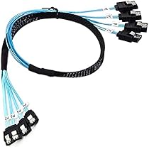 Amazon.co.jp: Cablecc内部SAS4SATAホストから4SATA7ピンターゲット