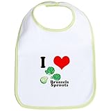 CafePress I Heart Love Brussels Sprouts Bib - Standard Kiwi by CafePress