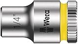 WERA ヴェラ 差込角1/4DR 1/4インチZYKLOPソケット 六角差込サイズ1/4nch 全長23mm 003516
