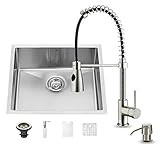 Vigo vg15219 23 " Single Basinアンダーマウントキッチンシンクwith vg02003ステンレスSte、 12 oz VG15219 1