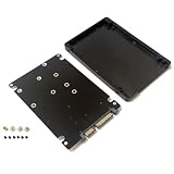 オーディオファン SATA M.2 NGFF SSD & mSATA SSD - 2.5インチ ケース付き SATA 3.0 変換 2 in 1 アダプター 100×70mm