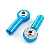 uxcell ボールジョイント　RCカー用　2個入り　ブルー　球面真鍮ボールジョイント　3x6x26mm