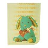Clever Birds Baby Blanket, Cyan, 30 x 40 by Clever Birds