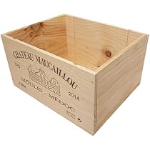 Amazon.co.jp: ワイン木箱 (6本入り用 3本×2段)((ZNWOOD04