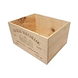 ワイン木箱 (６本入り用 ３本×２段)((ZNWOOD04))