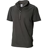 TS DESIGN ショートスリーブハーフジップ 84655 チャコールグレー  M