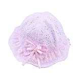 (よキーよ)Yokeeyoベビー用ハット つば広 ちょう結び 韓国風 刺繍 可愛い フィッシャーマンハット 赤ちゃんキャップ アウトドアハット 軽いキッズ帽子 子供サンバイザー 人気 女の子 紫外線 