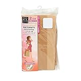 西松屋 2足組 マタニティ用パンティストッキング（つま先補強） 【M-L・L-LL】　M-L　ナチュラルベージュ