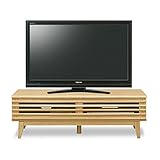 北欧風 120cm幅 脚付きテレビボード ナチュラル