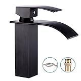 洗面蛇口　洗面水栓　洗面用 滝水流 シングルレバー 混合水栓 手洗いボウル 立水栓 洗面台 手洗い器 手洗い鉢 洗面ボウル 蛇口 水道 取り付けホース付き