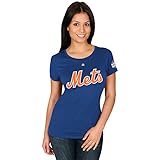 David Wrightニューヨーク・メッツ# 5 MLBレディース2015 World Series player Tシャツブルー( XXLarge )