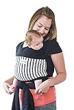Maman Kangourou Amerigo Stretchy Wrap Baby Carrier, Black Rhino by Maman Kangourou [並行輸入品]