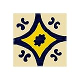 【ノーブランド品】[3月下旬頃～]メキシカンタイル10ｃｍ角6枚セット R8022